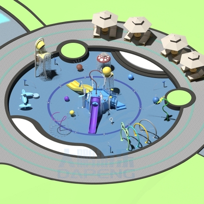 Bom preço. Custom Outdoor Water Playground Equipment  Children Aqua Park With Splash Pads For Hotels And Resorts on-line