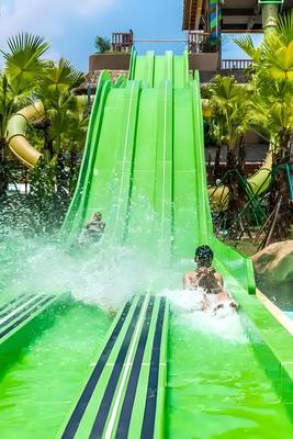 Bom preço. High-Speed Racing Rainbow Fiberglass Slide for Commercial Water Parks with 30-60 Days Delivery on-line