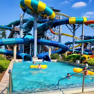 Bom preço. Commercial Fiberglass Water Park Slide with 12 Months Warranty and 100-500kg Max Capacity for Outdoor Fun on-line