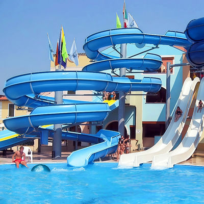 Bom preço. Spiral FRP Slide Combination 0.82m Inner Width Custom Design For Adult Children Water Park Venues on-line