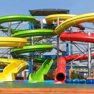Bom preço. Parque aquático personalizado Slide de piscina subterrânea Piscina de fibra de vidro Slide de água Equipamento de parque de diversões Jogos para crianças e adultos Mais de 10 anos Vida útil on-line