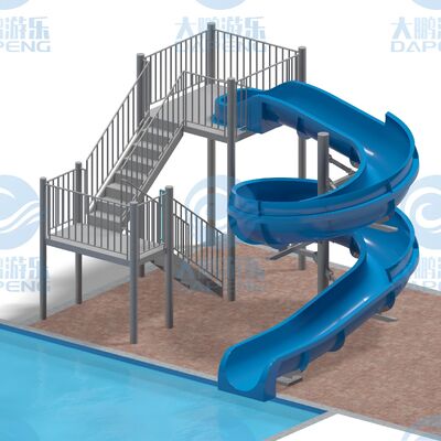 Bom preço. Deslizamento em espiral individual personalizado Fibra de vidro Piscina Jogo Para Parques de diversões Desportos aquáticos ao ar livre on-line