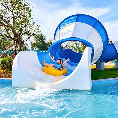 2026 Melhor Venda Mini Tornado Pequeno Fibra de Vidro Slides de Água Comercial Para Parque Aquático Custom Color