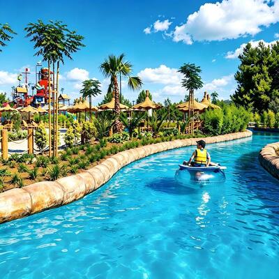 qualidade Projeto comercial do Lazy River Design e equipamento para parque aquático profissional e aquático resort Fábrica