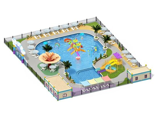 2000 metros quadrados Parque aquático de deslizamentos de água para venda Design personalizado Parque de diversões fabricante