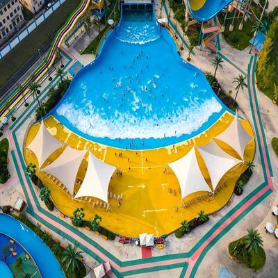 Bom preço. Equipamento comercial de parque aquático com piscina de ondas para resort e piscina on-line