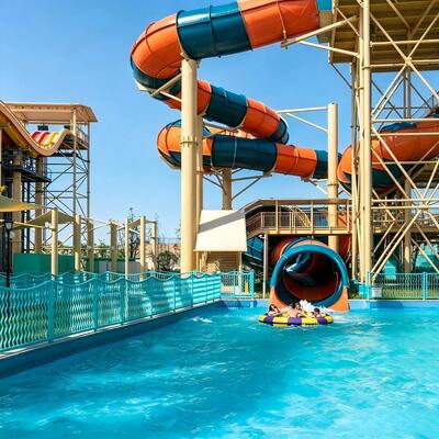 Deslizamento de água em espiral de fibra de vidro comercial para parque aquático parque temático resort com CE