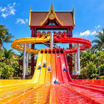 Bom preço. Combinação de Tobogã Aquático de Fibra de Vidro de Polvo com Sistema de Passeio Personalizado em Várias Cores para Parques Aquáticos on-line