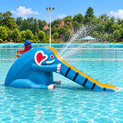 Bom preço. Deslizamento de água de golfinho de fibra de vidro compacto para crianças Piscinas com cores personalizadas brilhantes online