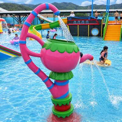 Bom preço. Cartoon Animal Water Spray Feature Com Jets Interativos Para Splash Pads Fibra de vidro Personalizado online