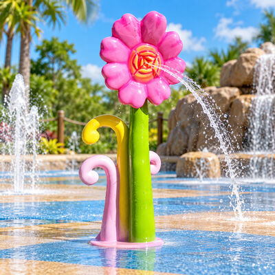 Bom preço. Borrifador de Água em Forma de Flor para Parques Aquáticos e Piscinas, Jogos de Água para Crianças com Designs online