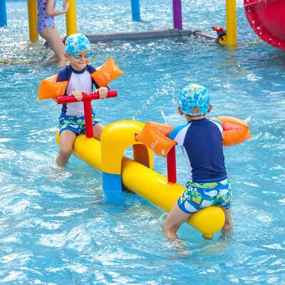 qualidade Equipamento Interativo de Baloiço Aquático com Aço Galvanizado para Parque Aquático Fábrica