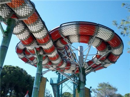 Equipamento grande do parque da água da corrediça de água da serpente, corrediças de água personalizadas da fibra de vidro