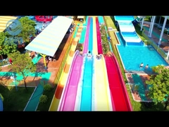 Slide de fibra de vidro para parque aquático comercial, equipamento de parque aquático para venda, enorme slide de fibra de vidro