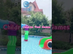 Parque Aquático Comercial conjunto de água de borbulha, borbulha de fibra de vidro para crianças, mini-slide de fibra de vidro