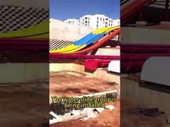 OEM Jogos aquáticos para crianças Parque Equipamento de diversão, Fibra de vidro Slide Set