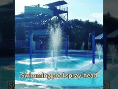 Aço inoxidável e latão Arco túnel de jato, equipamento de brinquedo piscina