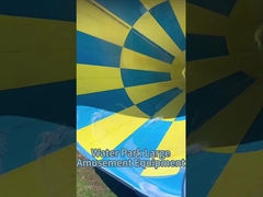 Resistente a UV 14m Slide de Parque Aquático Commercial Splash Bowl e Tornado Slide