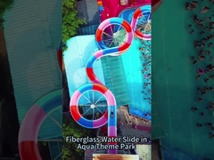 Equipamentos de playground para crianças, piscina Fibra de vidro Jogos aquáticos Ride Kids Water Slide