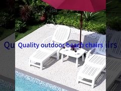 Dobradura Chaise Recliner Chair Outdoor Portable para a associação da estância de verão do hotel