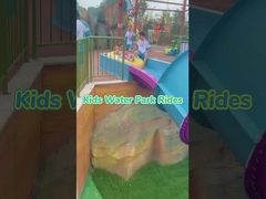 Pequeno tobogão de água Boomerang crianças Piscina de fibra de vidro tobogão de água de fibra de vidro