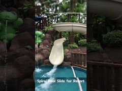 Slide de fibra de vidro, piscina comercial Passeios de diversão