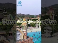 Equipamento de parque de diversões externo Jogos aquáticos Fibra de vidro Slides de água Conjunto personalizado