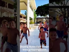 Slide de piscina voadora popular para piscina de resort